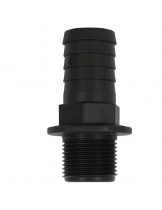 Racor Recto Rosca Macho 3/4- 25 mm plástico