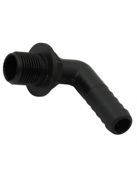 Racor Recto Rosca Macho 1"- 25 mm plástico