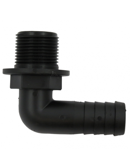 Racor Recto Rosca Macho 1"- 25 mm plástico