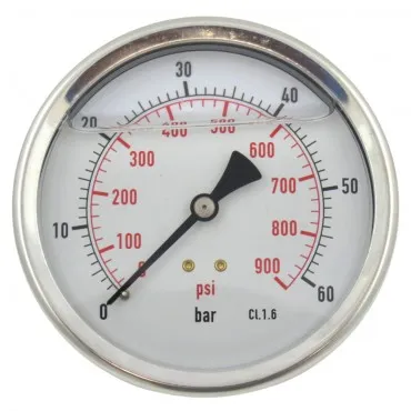 Manómetro Glicerina Inox 100M 0-60 BAR