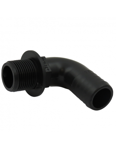 Racor Recto Rosca Macho 1"- 25 mm plástico