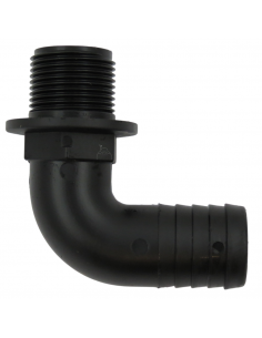 Racor Recto Rosca Macho 1"- 25 mm plástico