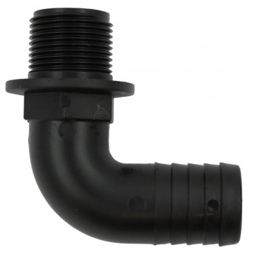 Racor Recto Rosca Macho 1"- 25 mm plástico