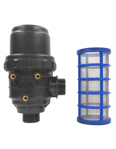 Filtro de Aspiración 160L/Min Rosca 1" 1/4 50 Mesh Sin válvula