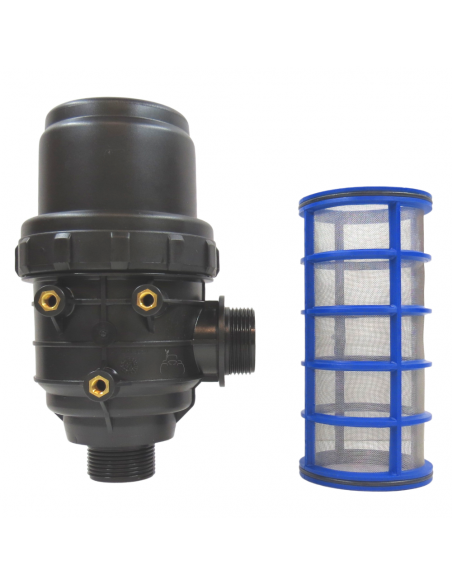 Filtro de Aspiración 160L/Min Rosca 1" 1/4 50 Mesh Sin válvula