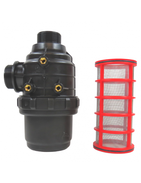 Filtro de Aspiración 160L/Min Rosca 1" 1/2 32 Mesh Sin válvula