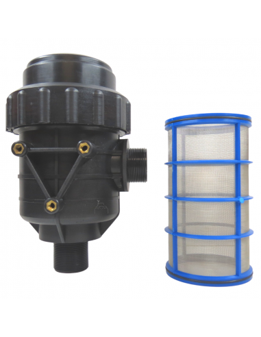 Filtro Aspiración 180 l/min. 1" 1/2 50 MESH SIN VALVULA