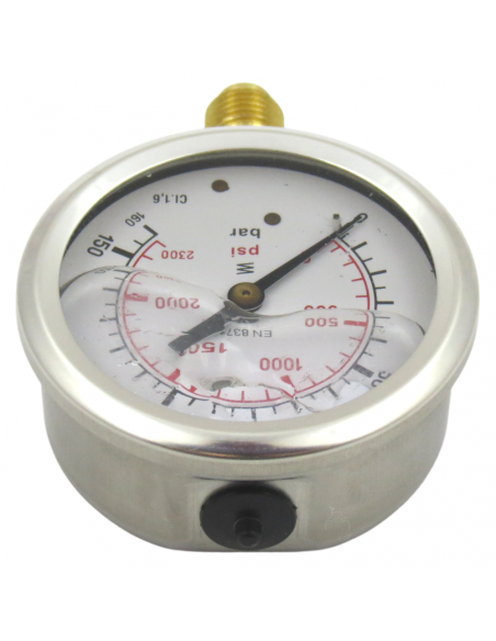 Manómetro vertical 1/4" 0-160 Bar 03318380