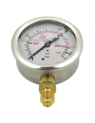 Manómetro vertical 1/4" 0-160 Bar 03318380