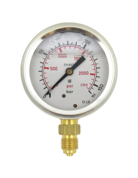 Manómetro vertical 1/4" 0-160 Bar 03318380