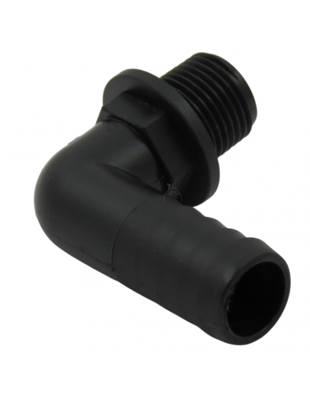 Racor Recto Rosca Macho 1"- 25 mm plástico