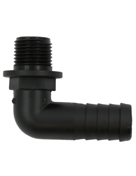 Racor Recto Rosca Macho 1"- 25 mm plástico