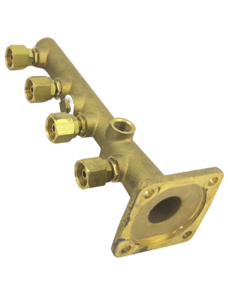 Columna latón 4 salidas  para pulverizadores fumigación
