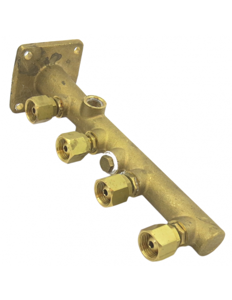 Columna latón 4 salidas  para pulverizadores fumigación
