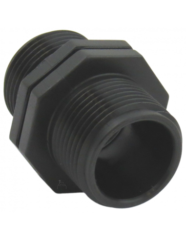 Machón corto de plástico 1"