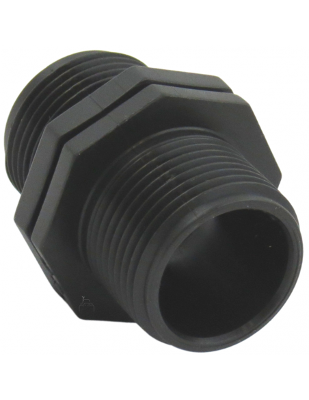 Machón corto de plástico 1"