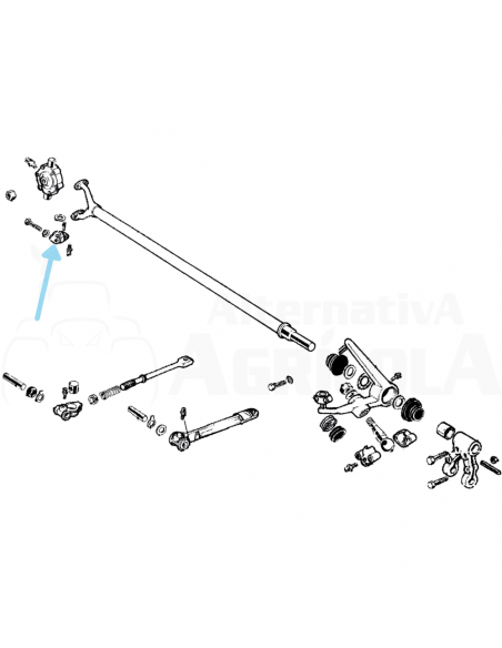Soporte grupo oscilante segadora BCS