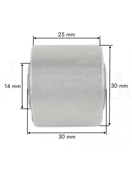 Taco silentblock para tirante segadora BCS 30010140