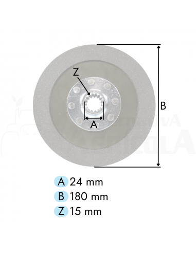 Disco embrague segadora BCS 2426