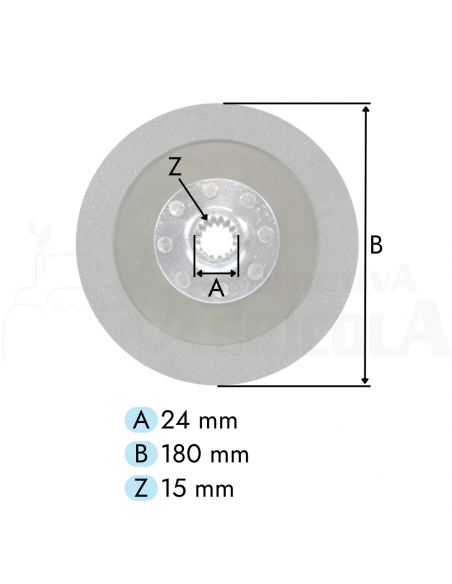 Disco embrague segadora BCS 2426
