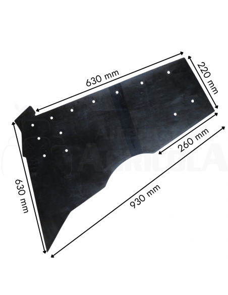 Faldeta cierre tronco cosechadora almendras Topavi trasera