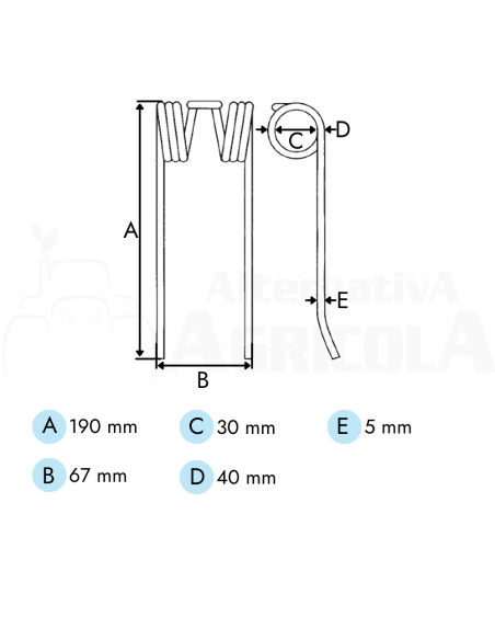 Muelle recoger pick up empacadora Welger