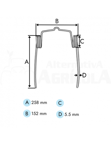 Pua muelle pick up molinete cosechadora Laverda