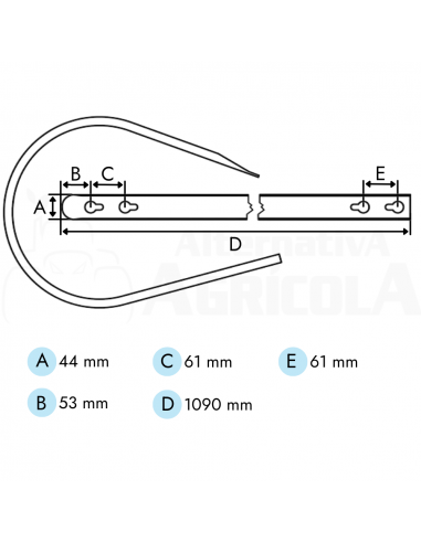 Chapa recogedor pick up empacadora Welger