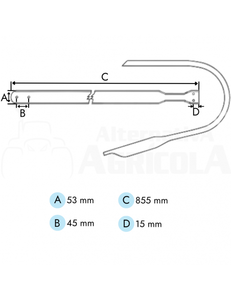 Chapa recogedor pick up rotoempacadora John Deere