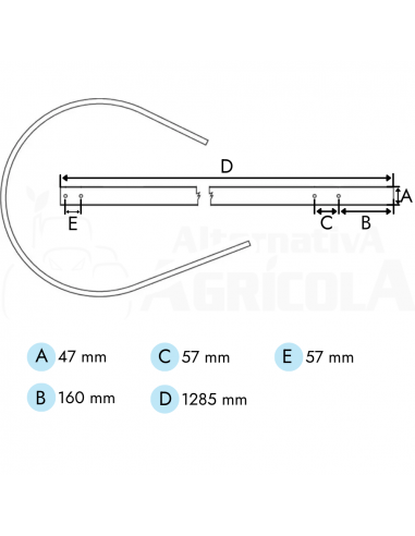Chapa recogedor pick up empacadora John Deere E41839