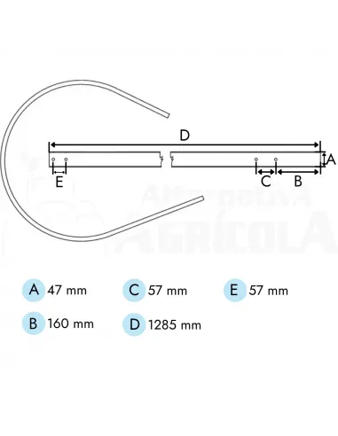 Chapa recogedor pick up empacadora John Deere E41839