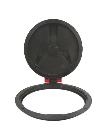 Tapa abatible Ø462mm con bloqueo y válvula flotante