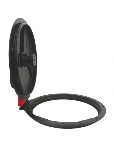 Tapa abatible Ø462mm con bloqueo y válvula flotante
