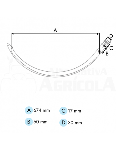 Aguja empacadora Welger AP71