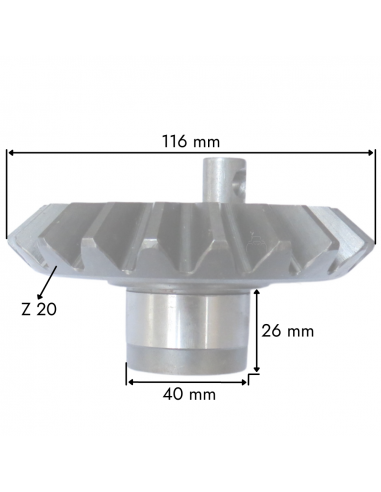 Piñón cónico empacadora Welger AP 530 AP630 y AP 48