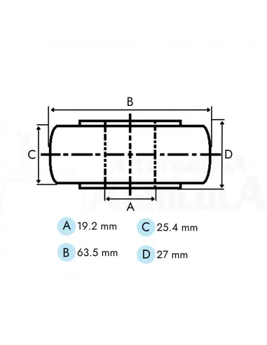 Rodamiento pistón empacadora John Deere AE25395