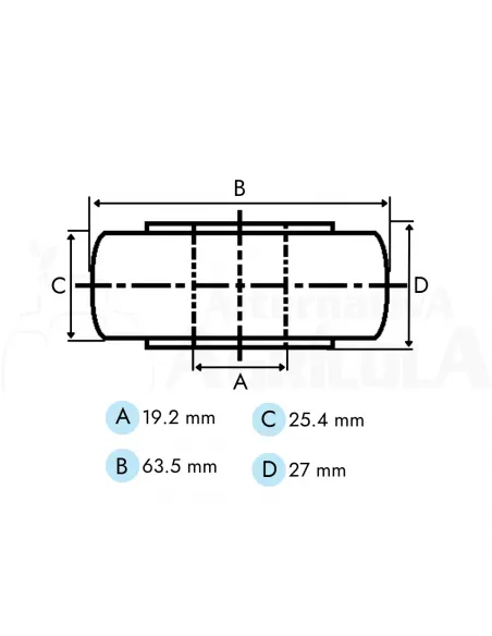 Rodamiento pistón empacadora John Deere AE25395