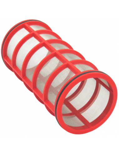 MALLA FILTRO ASPIRACIÓN 160 L/MIN 32 MESH ROJA 79X170MM