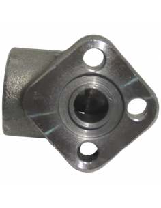 Brida en codo rosca hembra 1/2" para bombas hidráulicas