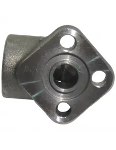 Brida en codo rosca hembra 1/2" para bombas hidráulicas