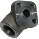 Brida en codo rosca hembra 1/2" para bombas hidráulicas