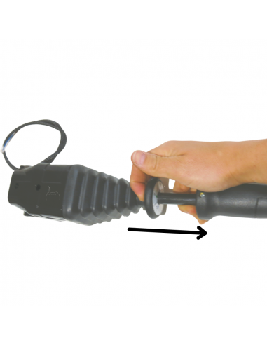 Joystick de 2 pulsadores con palanca 4 funciones para sirgas con bloqueo