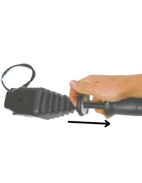 Joystick de 2 pulsadores con palanca 4 funciones para sirgas con bloqueo