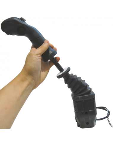 Joystick de 2 pulsadores con palanca 4 funciones para sirgas con bloqueo