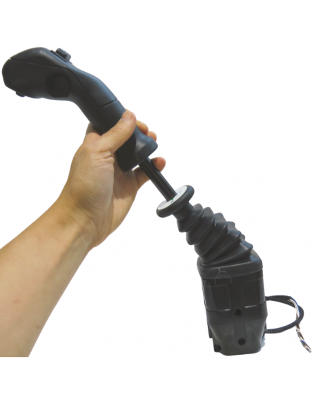 Joystick de 2 pulsadores con palanca 4 funciones para sirgas con bloqueo