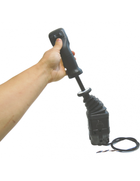 Joystick de 2 pulsadores con palanca 4 funciones para sirgas con bloqueo