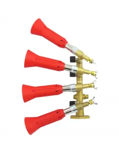 Columna 4 salidas con pulverizador regulable turbo con módulo antigota