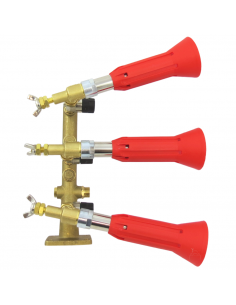 Columna 3 salidas con pulverizador regulable y módulo antigota