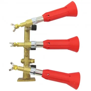 Columna 3 salidas con pulverizador regulable y módulo antigota