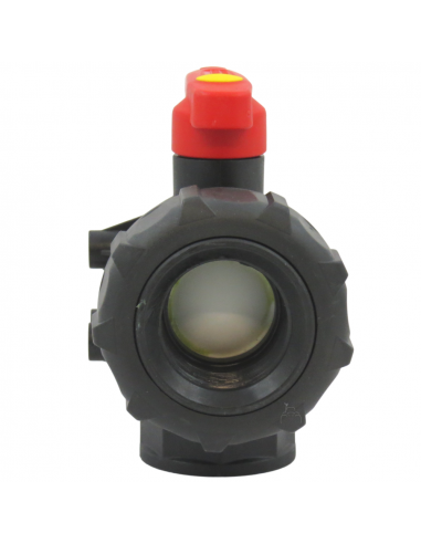 Válvula de bola 3 vías de flujo continuo 1"1/4